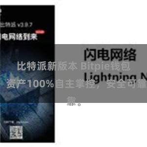 比特派新版本 Bitpie钱包：资产100%自主掌控，安全可靠。