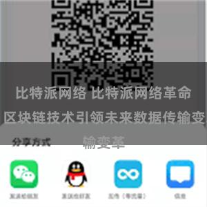 比特派网络 比特派网络革命：区块链技术引领未来数据传输变革