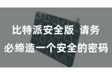 比特派安全版  请务必缔造一个安全的密码