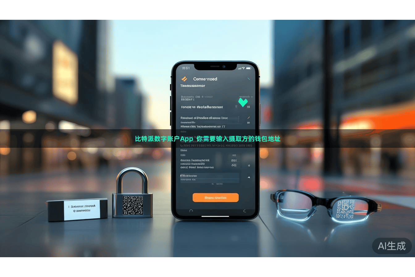 比特派数字账户App  你需要输入摄取方的钱包地址